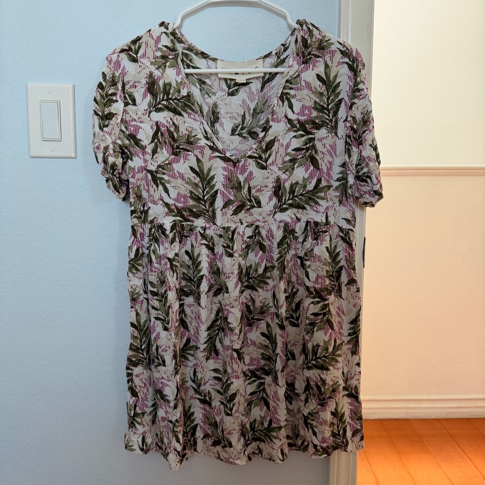 HIATUS Floral Print Babydoll Dress
